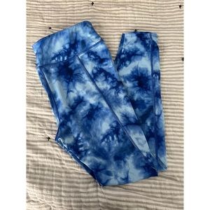 Avia Athletic Blue Tie-Dye Leggings